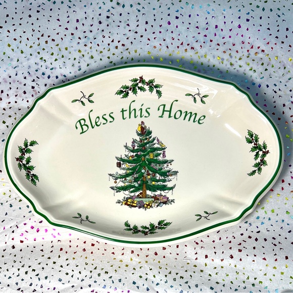 Spode Christmas Tree Dish - Picture 3 of 6